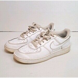 Nike Air Force 1 Kids Size 3Y White On White AF1 Youth Sneakers DH2925-111 Shoes